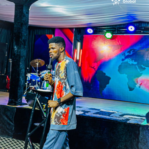 Pastor BM speaking at a conference